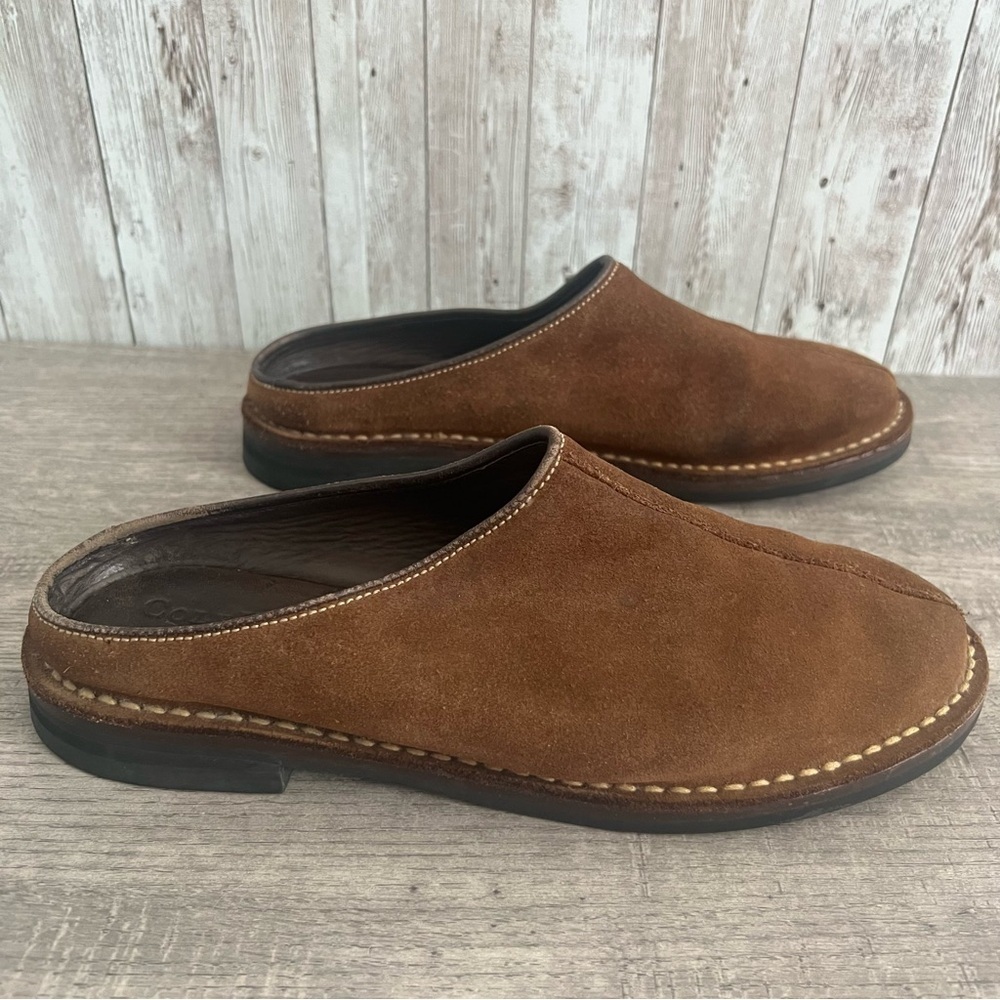 Cole Haan Brown Suede Mules with Open Back 6.5 - Picture 3 of 7
